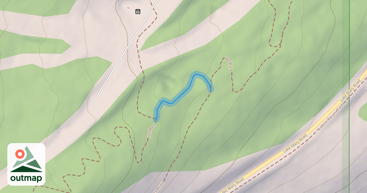 Map of Lakes Trail-Juniper