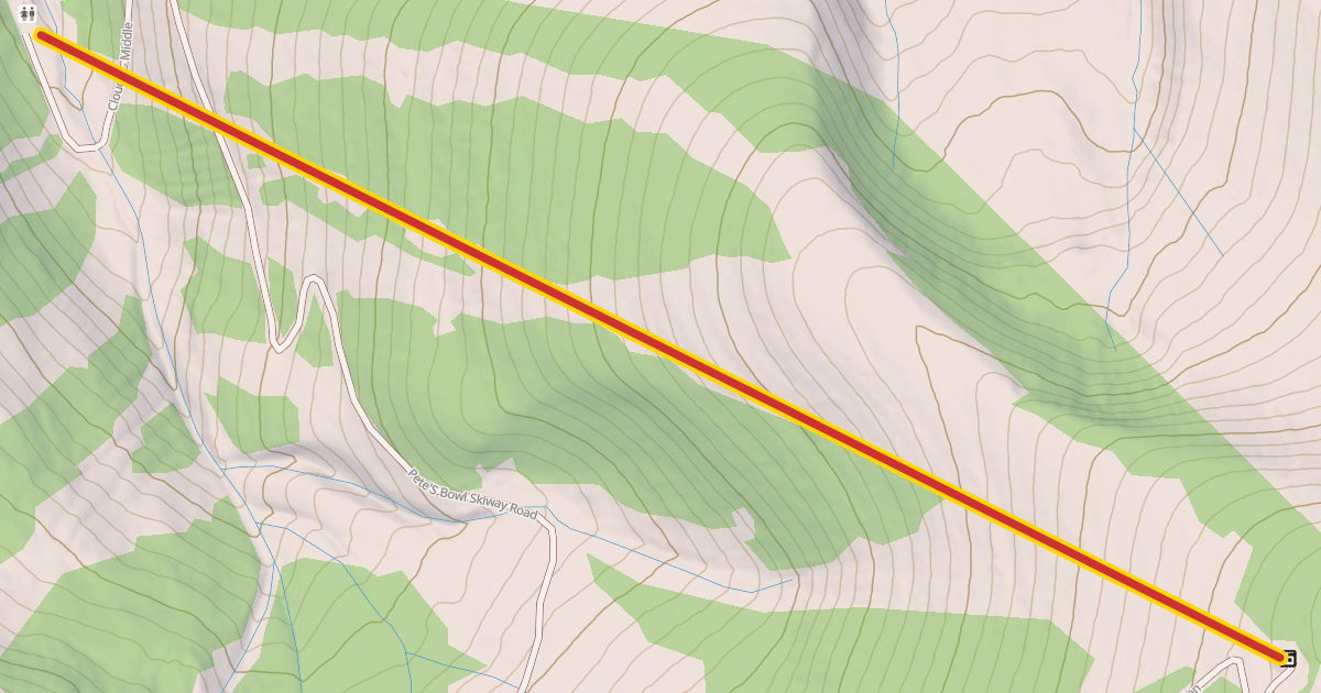 Map preview of Pete's Express Lift