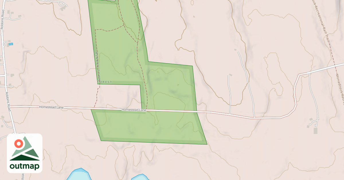 Map of Woods Crossing Rd