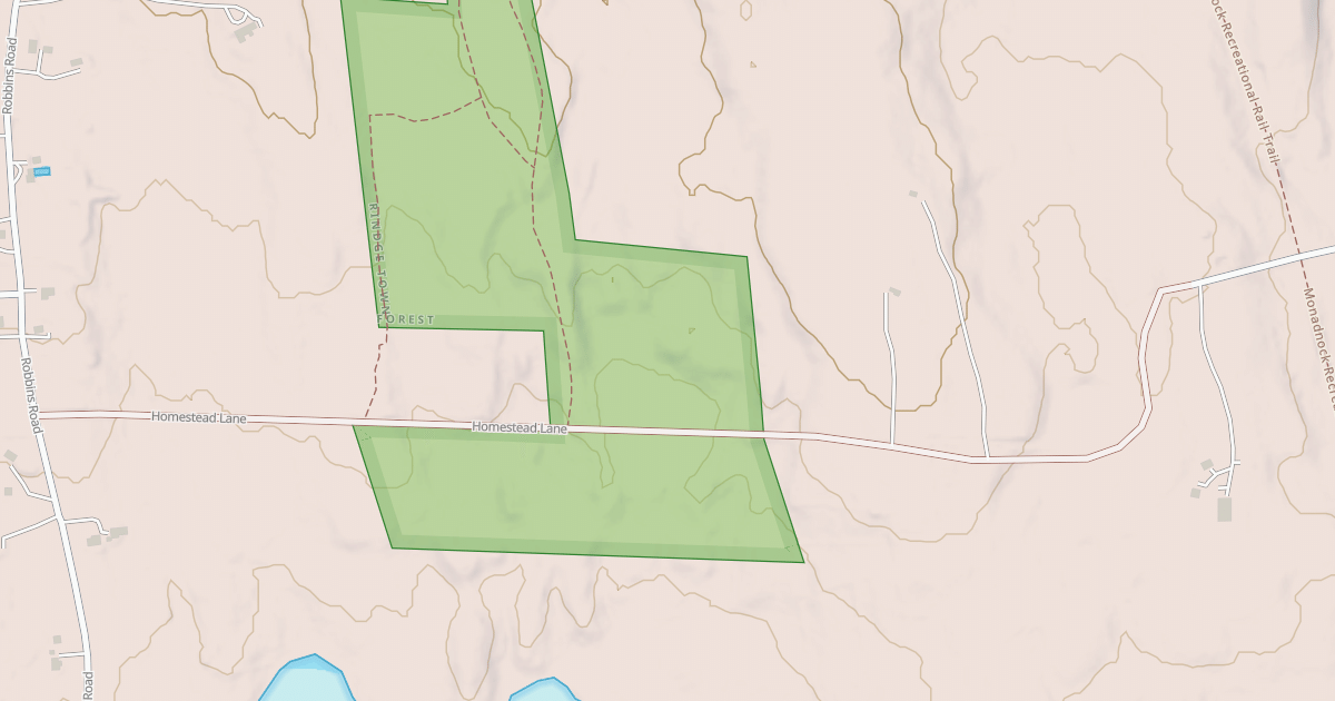 Map preview of Woods Crossing Rd