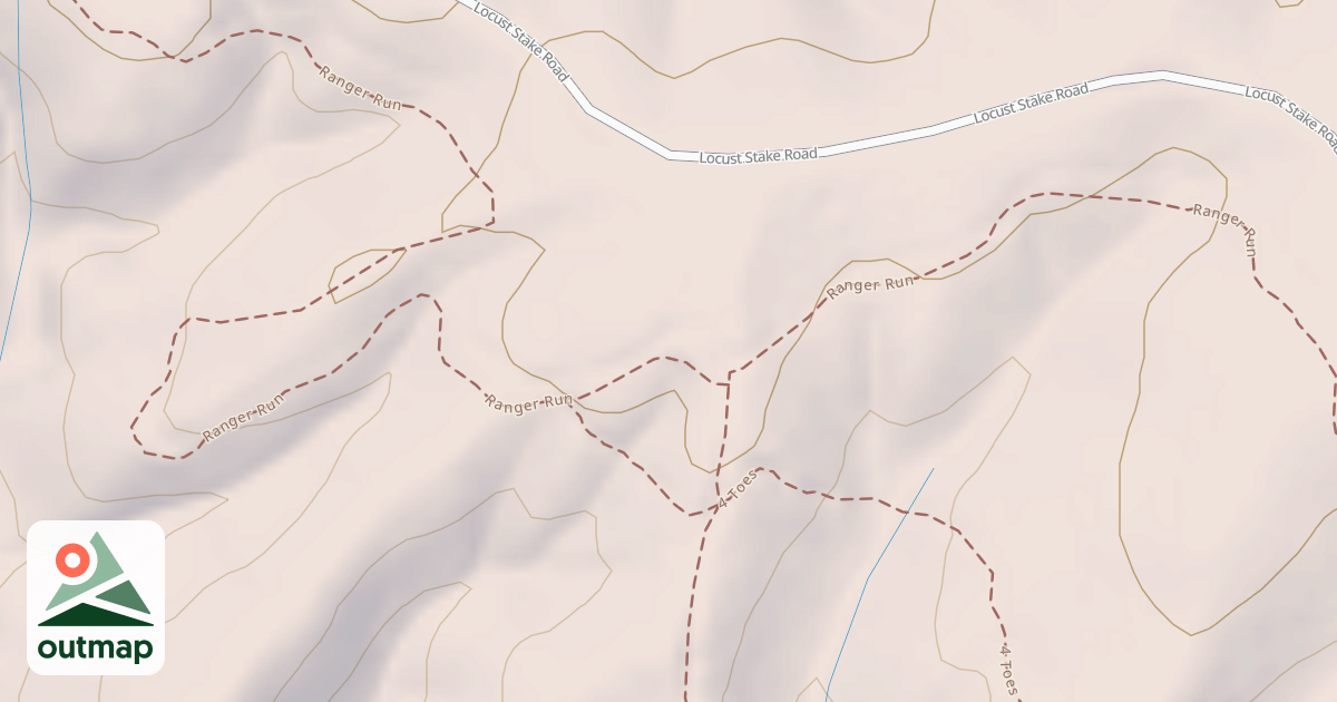 Map of Ranger Run in Stephens