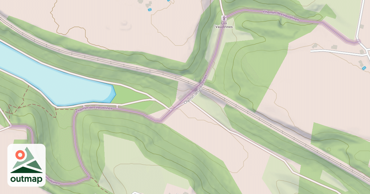 Map of Chemin des Vaudrines