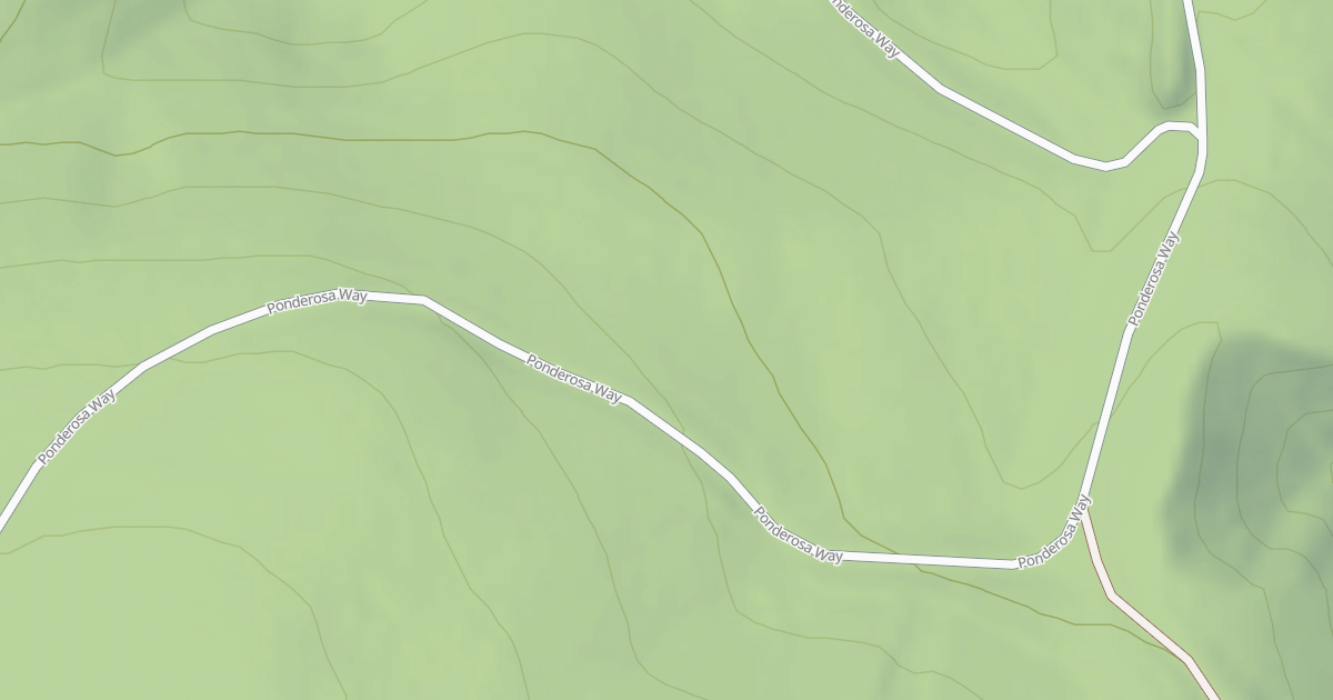 Map preview of PONDEROSA WAY(TE 232A)