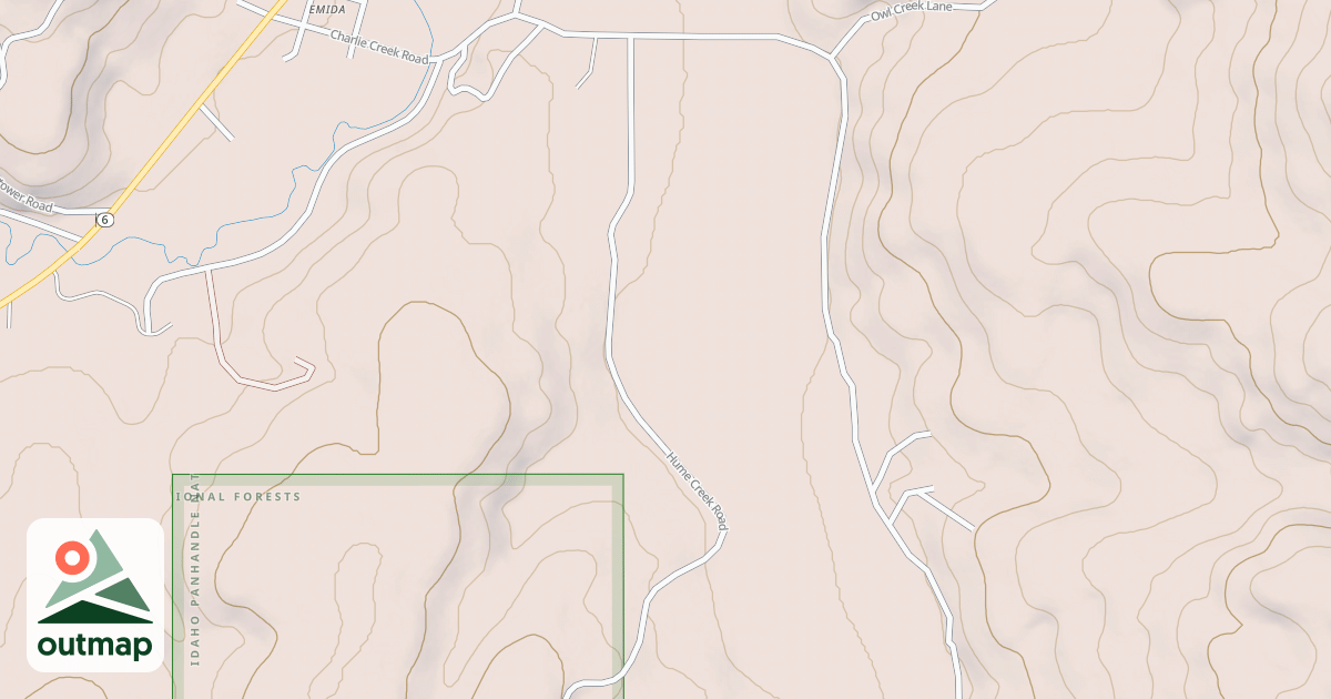 Map of HUME CREEK
