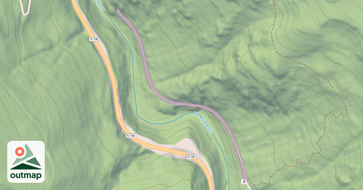Map of Chemin de la Halle