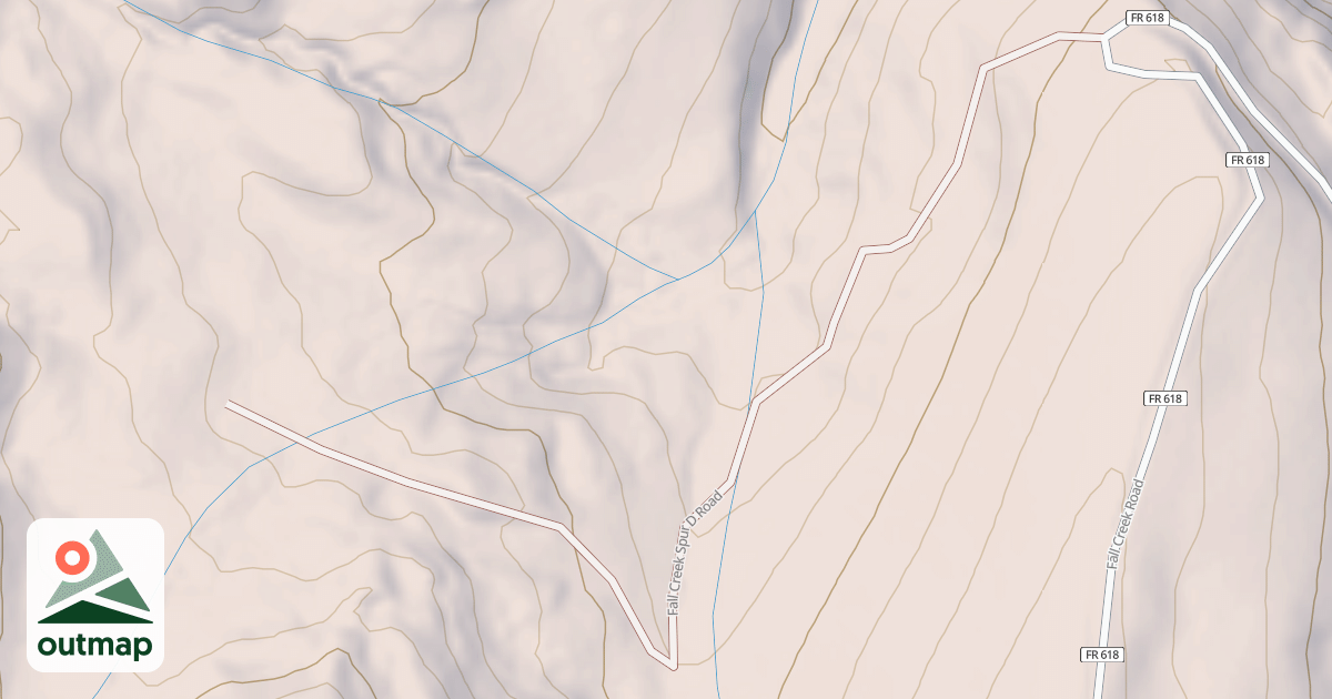 Map of FALL CREEK SPUR D