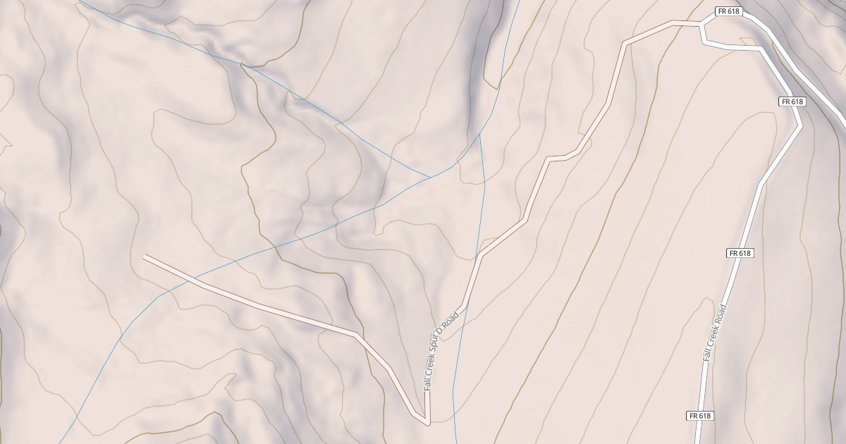 Map preview of FALL CREEK SPUR D