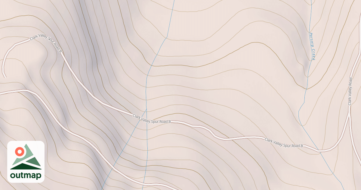 Map of CLARK VALLEY SPUR