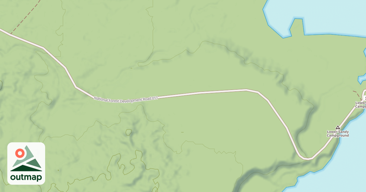 Map of LOWER SANDY BRANCH