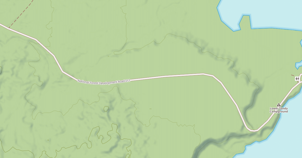 Map preview of LOWER SANDY BRANCH