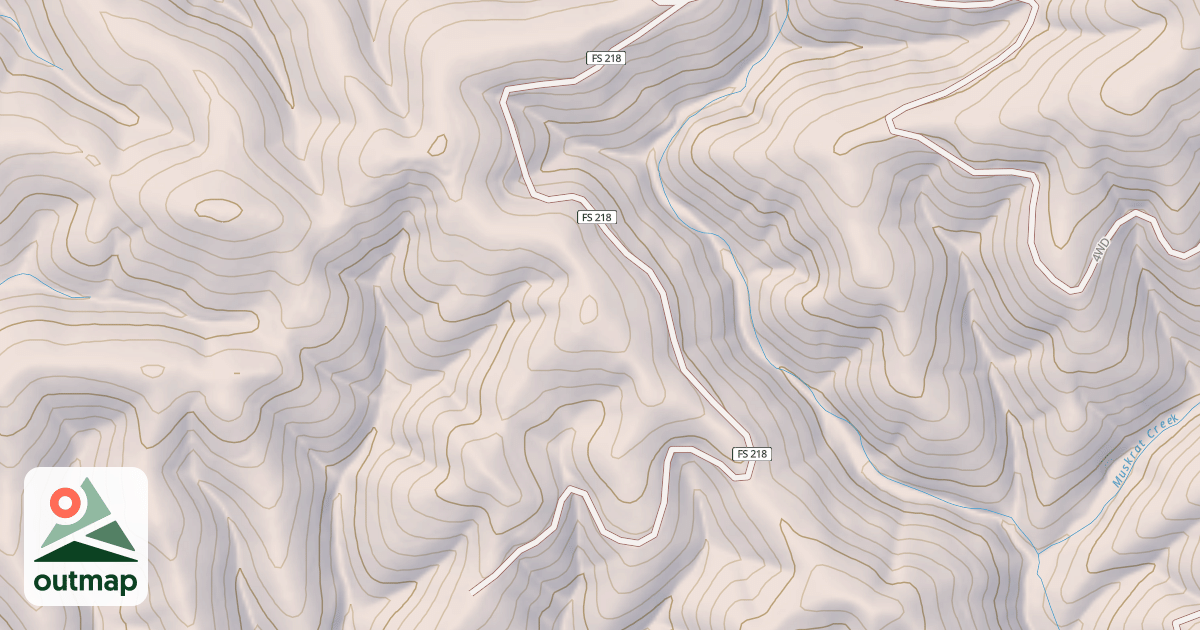 Map of MUSKRAT CK. BR. A