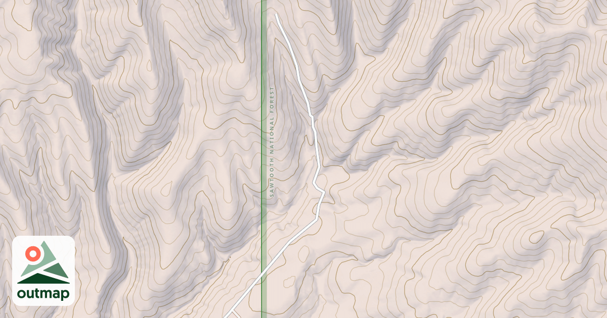 Map of ANTELOPE SPRING