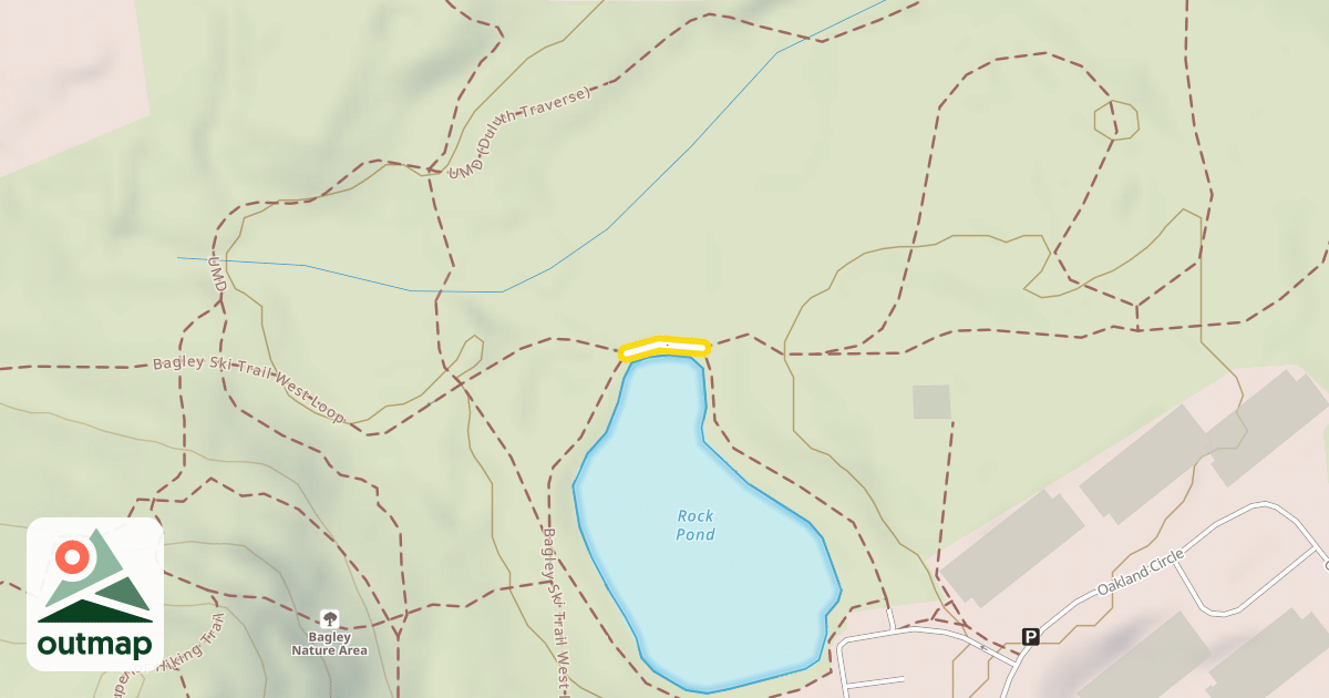 Map of Bagley Ski Trail
