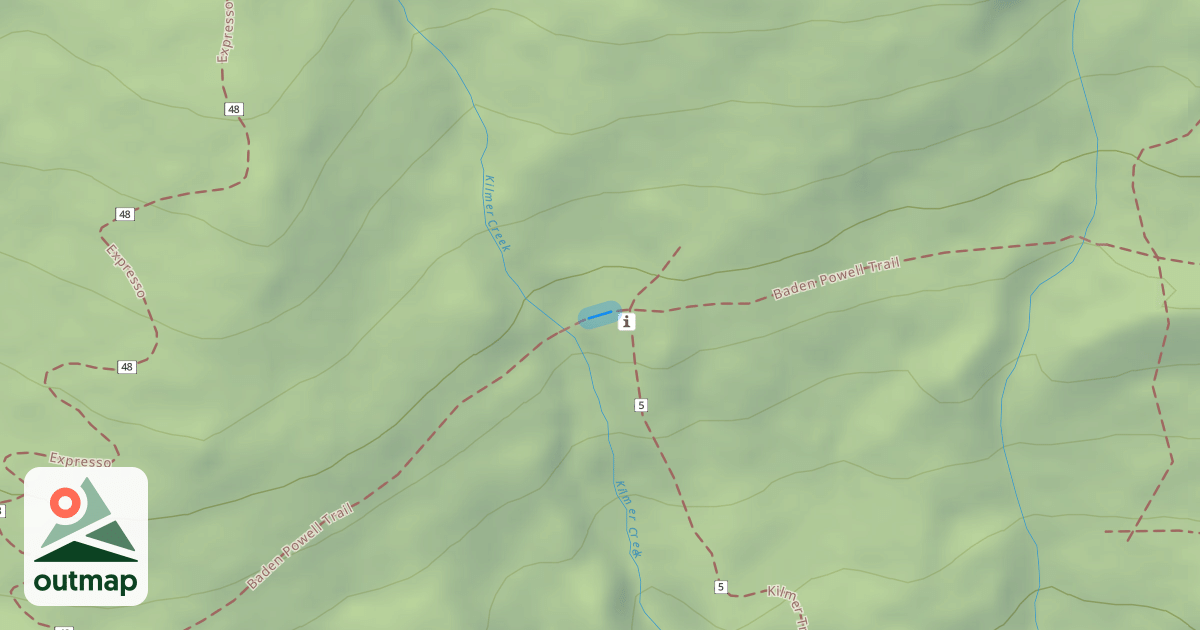 Map of Baden Powell Trail
