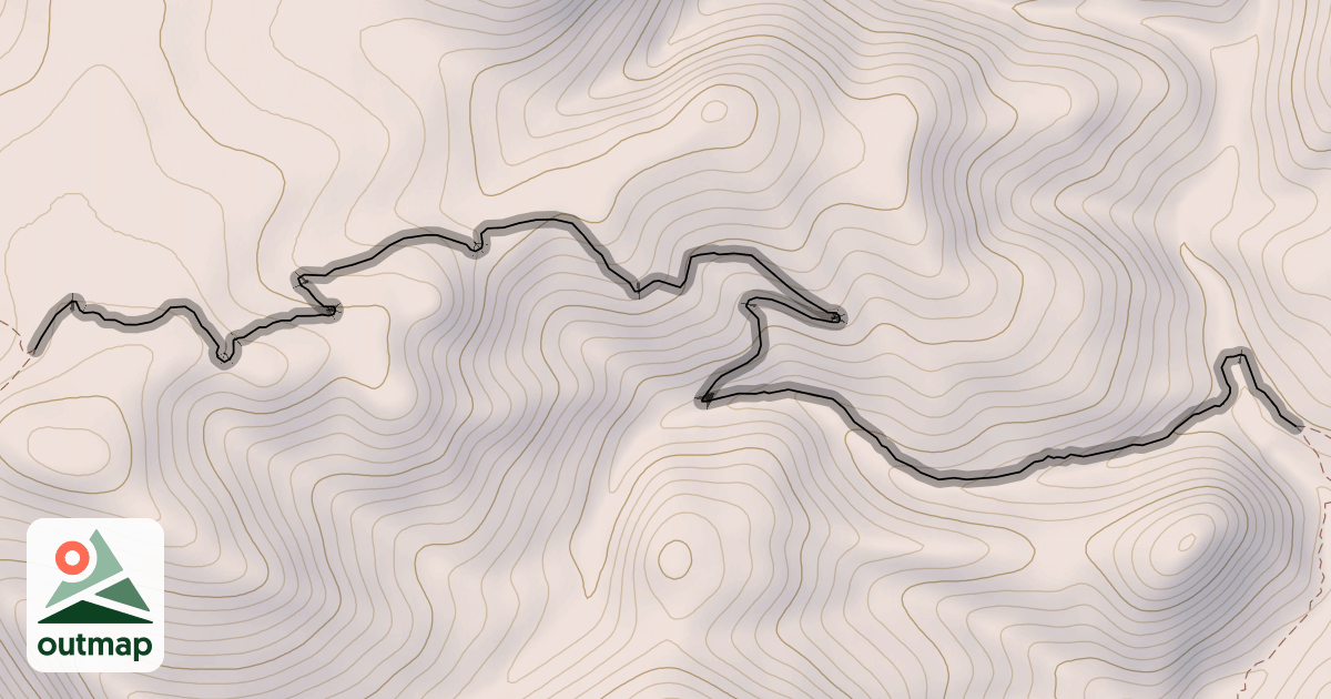 Map of Lick Gulch/Poison Flat Trail #218