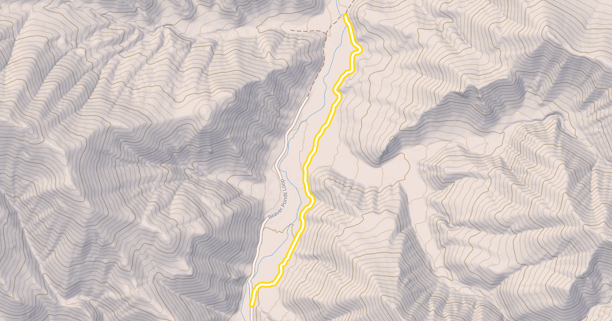 Map preview of Game Creek Trail