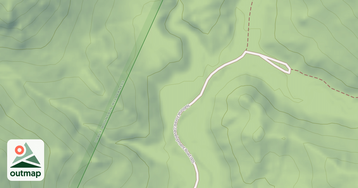 Map of BARLEY CREEK CG LOOP B