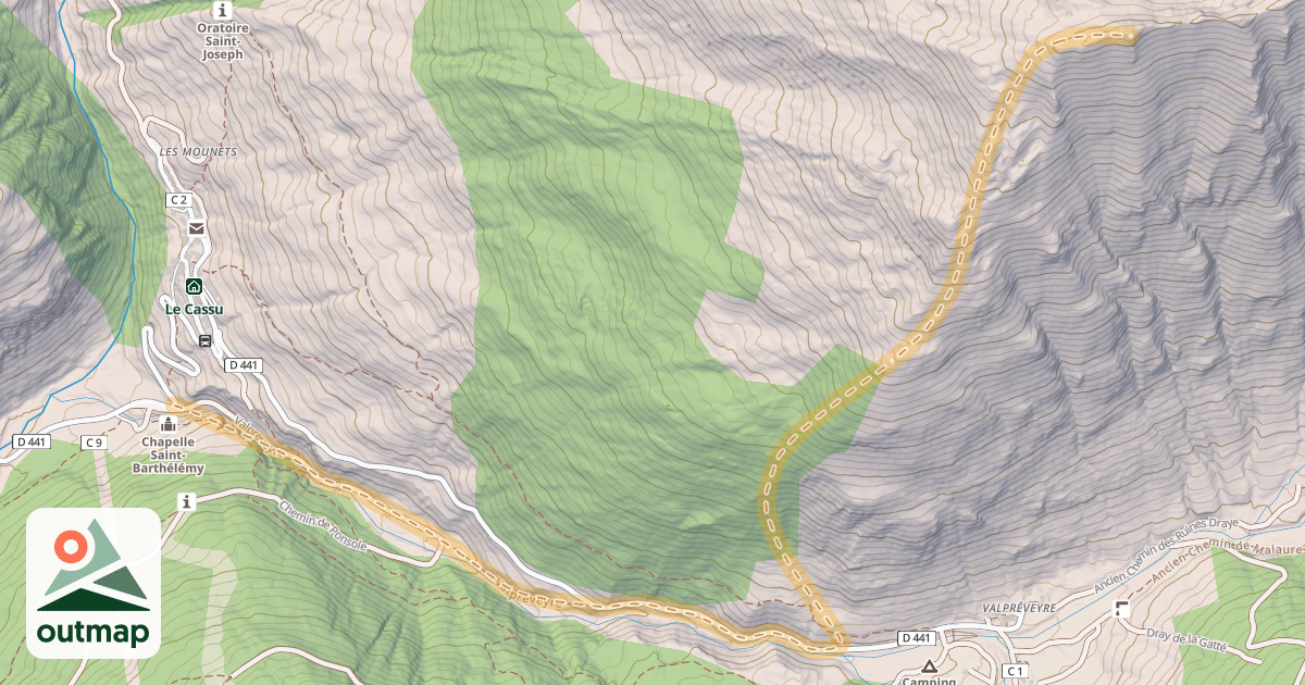 Map of Gardiole — Le Roux