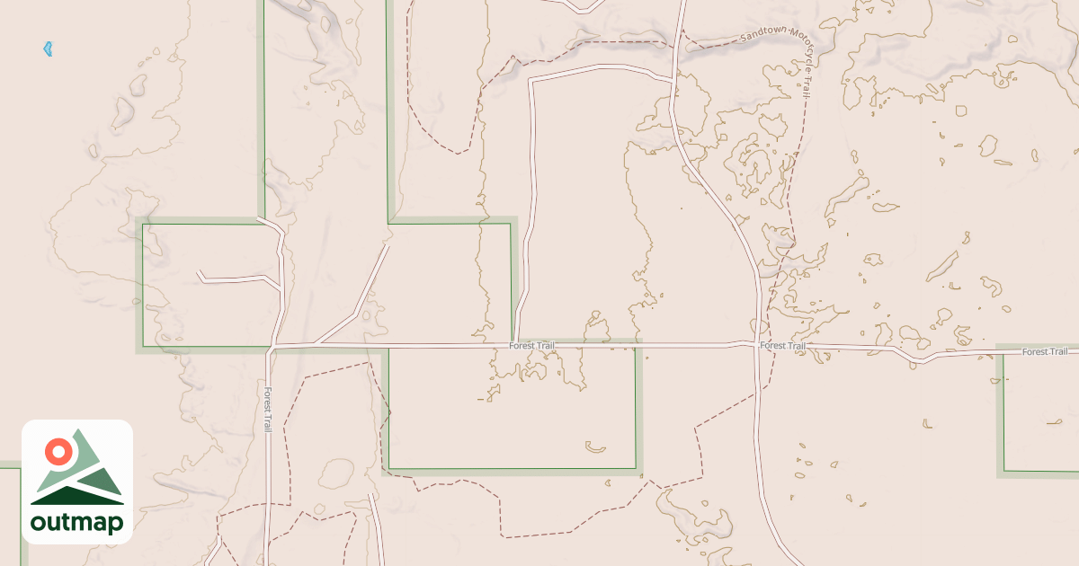 Map of Sandtown Motorcycle Trail