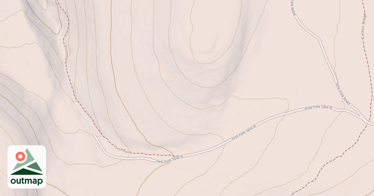 Map of FIRST FORK SPUR B