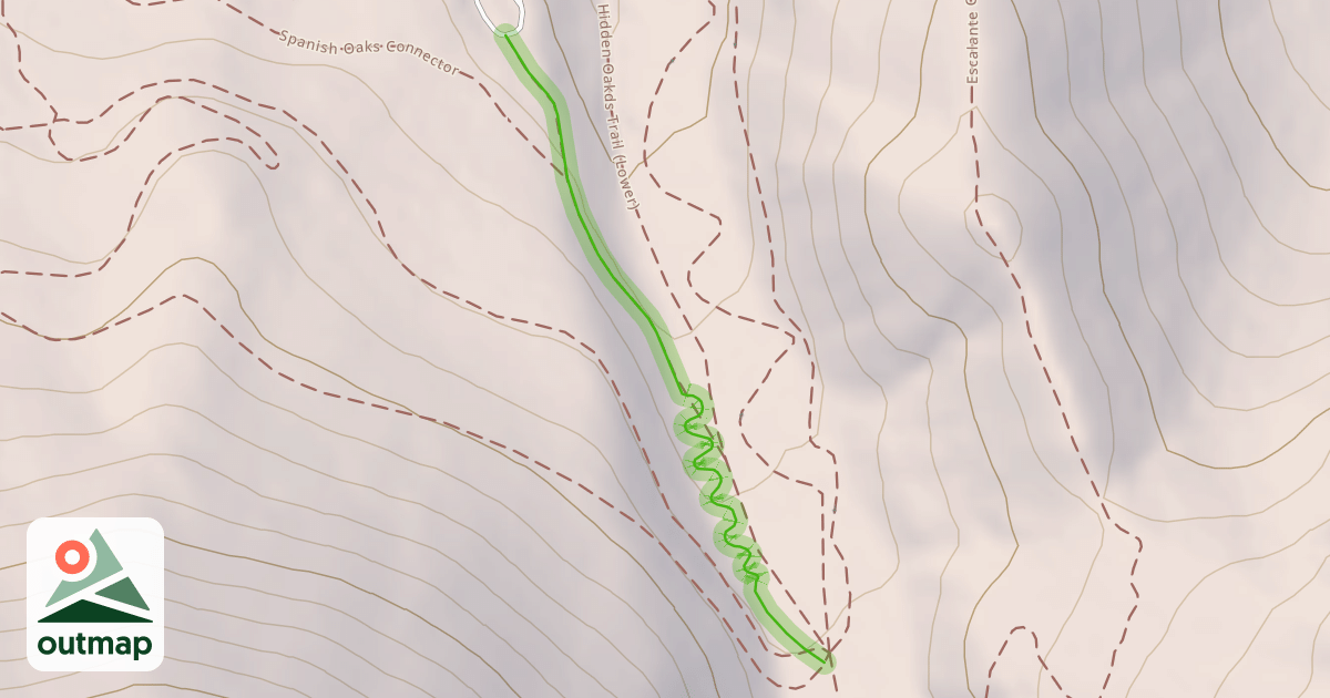 Map of Curve Ball Trail