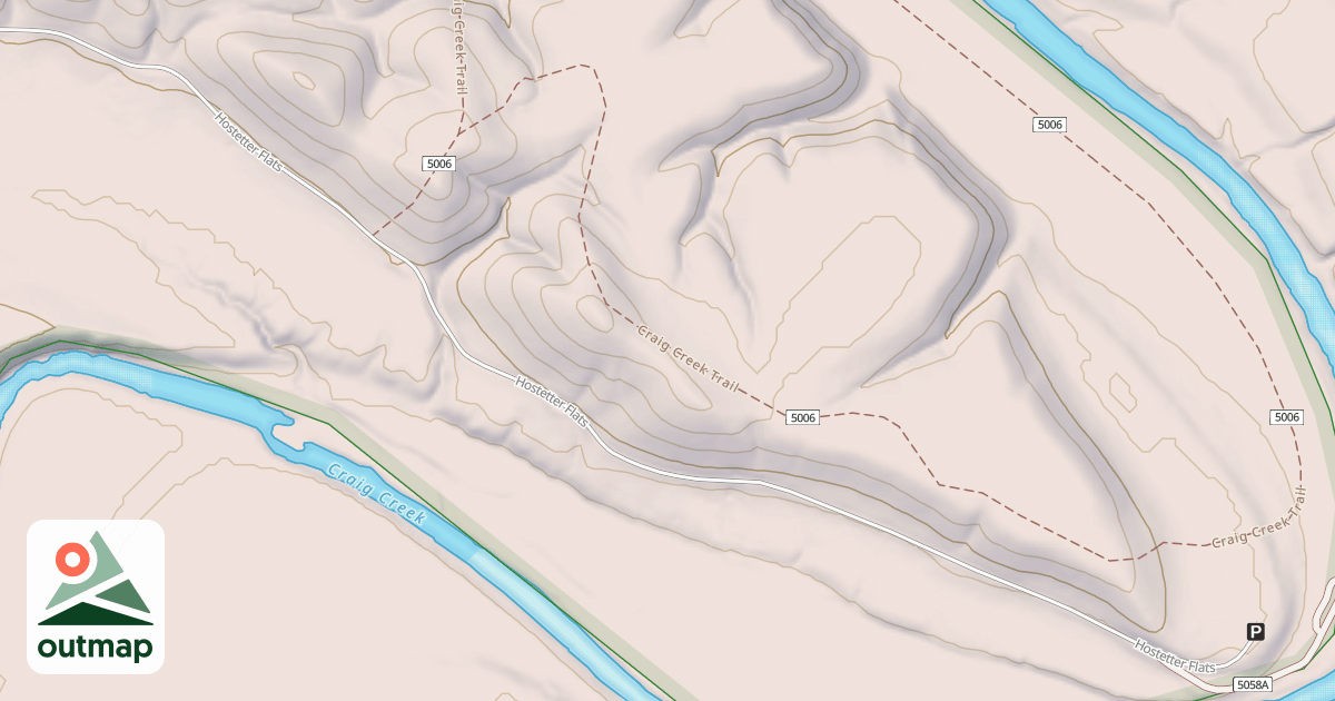 Map of HOSTETTER FLATS