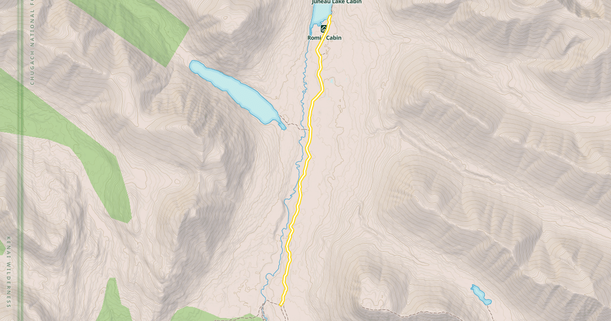 Map preview of Resurrection Pass Trail