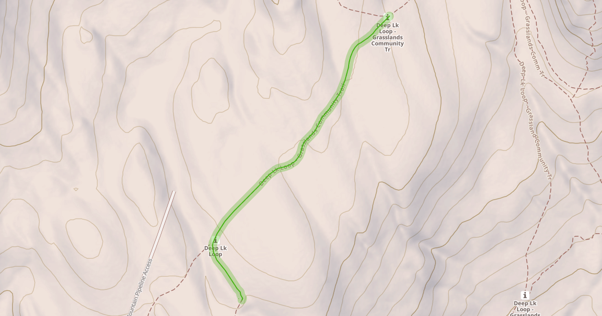 Map preview of Deep Lk Loop - Grasslands Community Trail