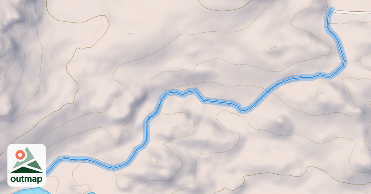 Map of Cliff Lake Road