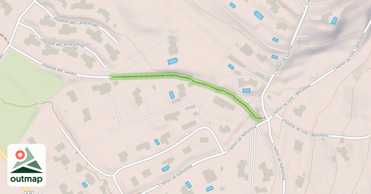 Map of Voie verte ancienne voie Ferrée