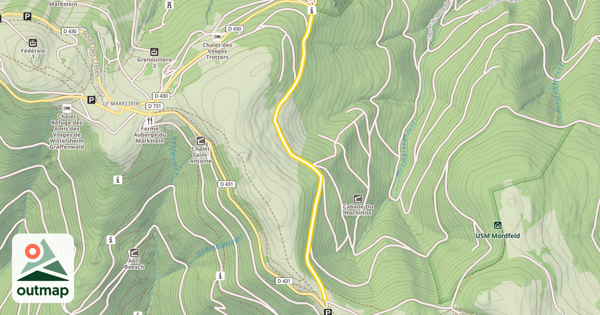 Map of Chemin du Hofried