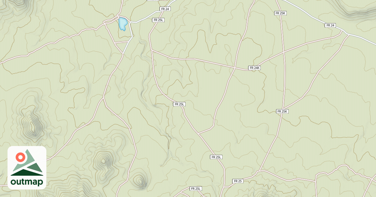 Map of USFS Motor Vehicle Use Map Roads {B2D16FAF-5E42-4913-AE21-F81A51ABF614}