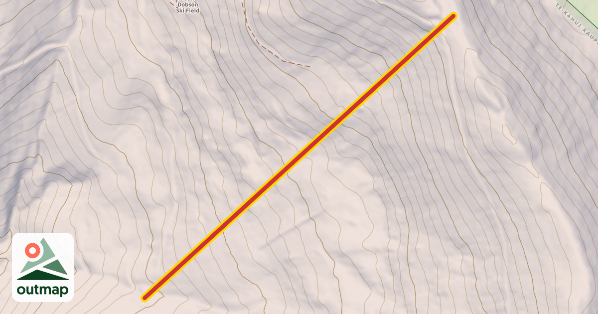 Map of Fairlie Ridge T-bar