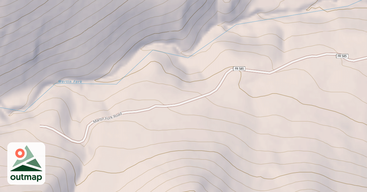 Map of MARTIN FORK
