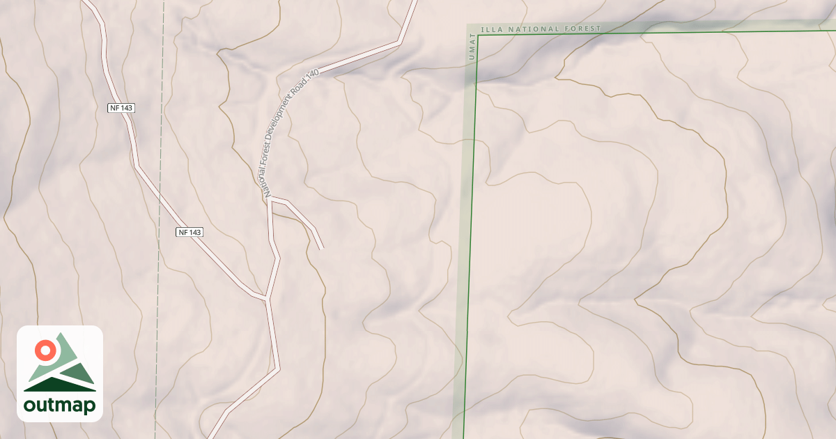 Map of USFS Motor Vehicle Use Map Trails 18113