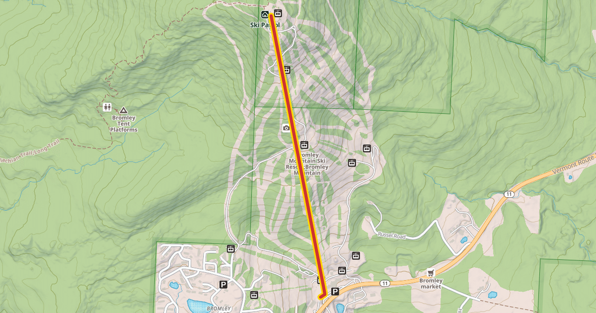 Map preview of Sun Mountain Express