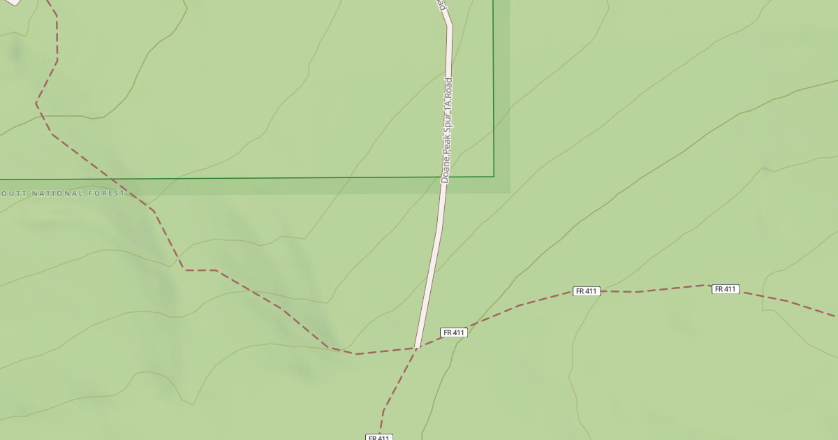 Map preview of DOANE PEAK SPUR 1A
