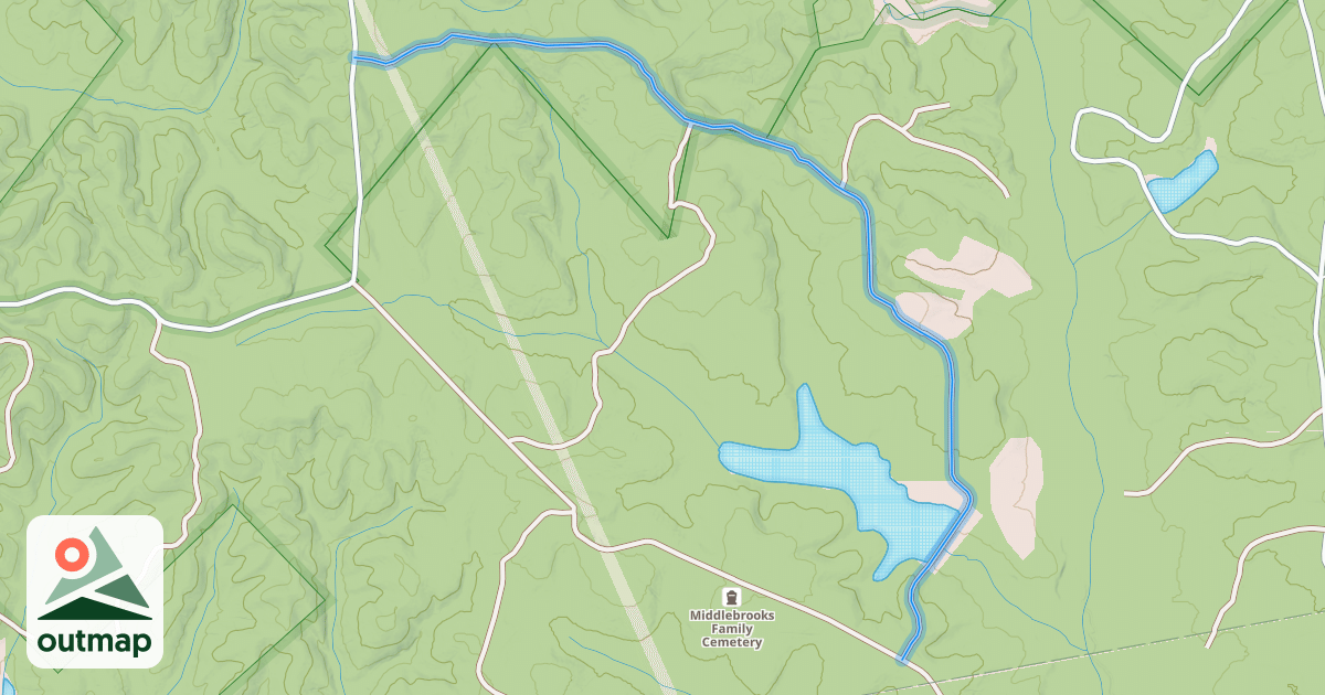 Map of FS 1032 Power Line Road
