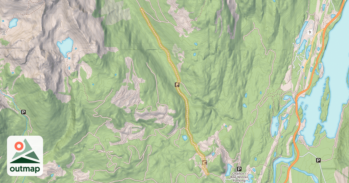 Map of Roe Creek Road