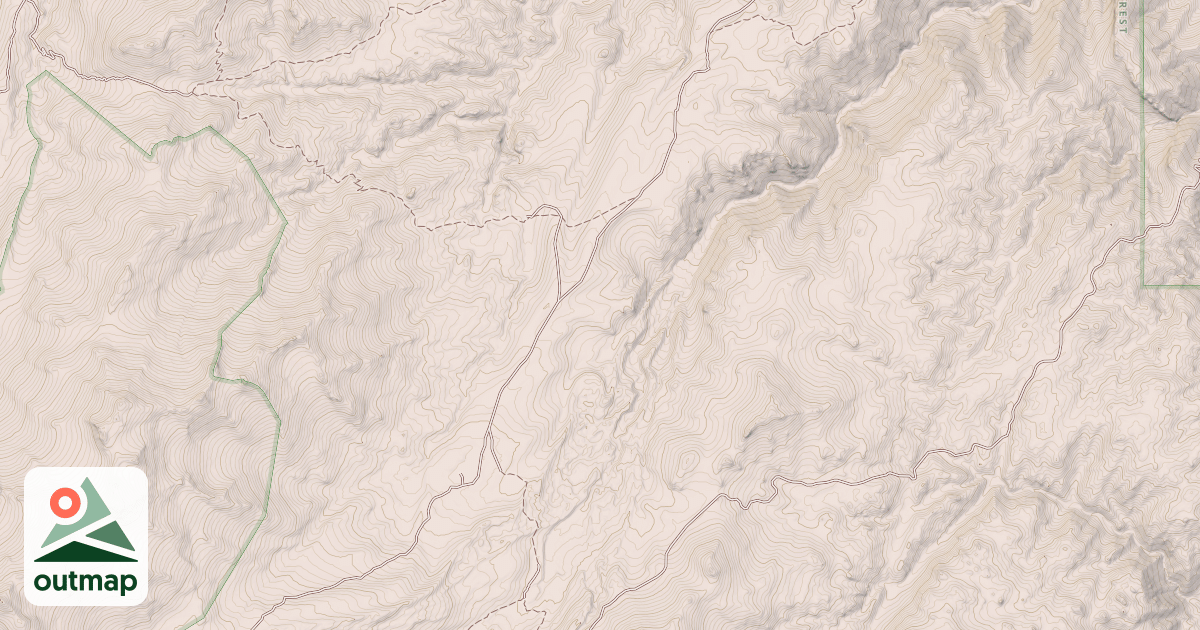 Map of USFS Motor Vehicle Use Map Trails 3753