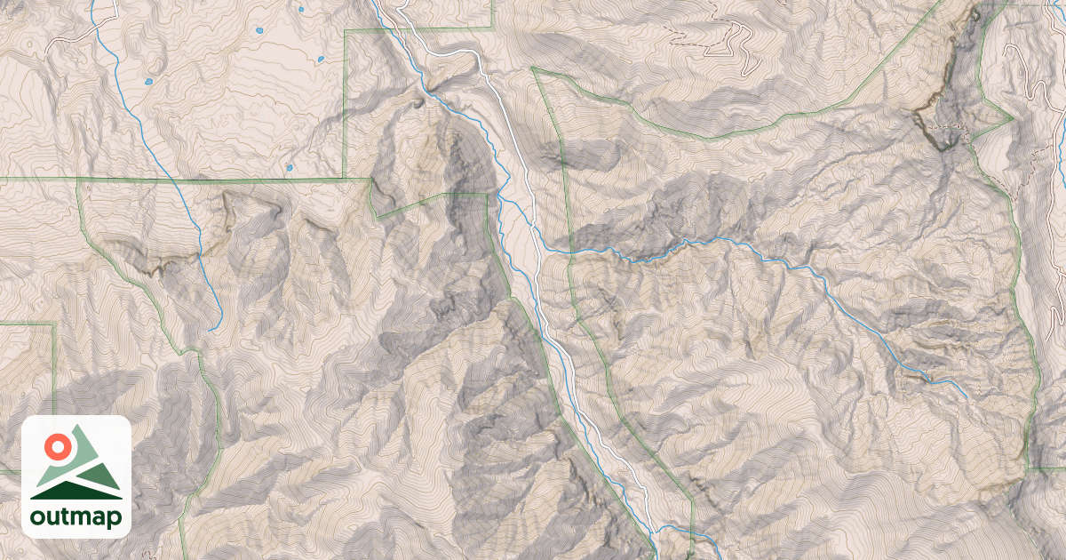 Map of COW CREEK