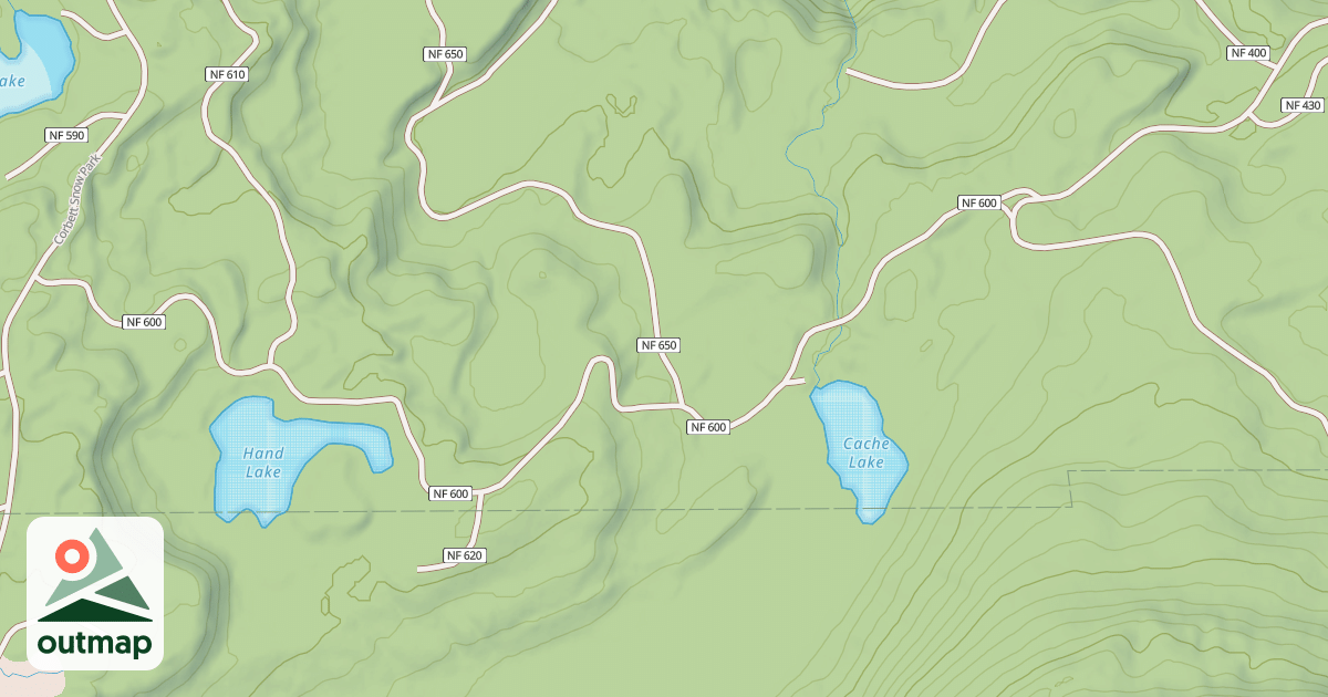 Map of Trail 10 - Cache Mountain Loop