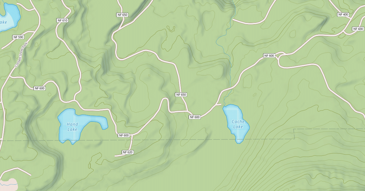 Map preview of Trail 10 - Cache Mountain Loop