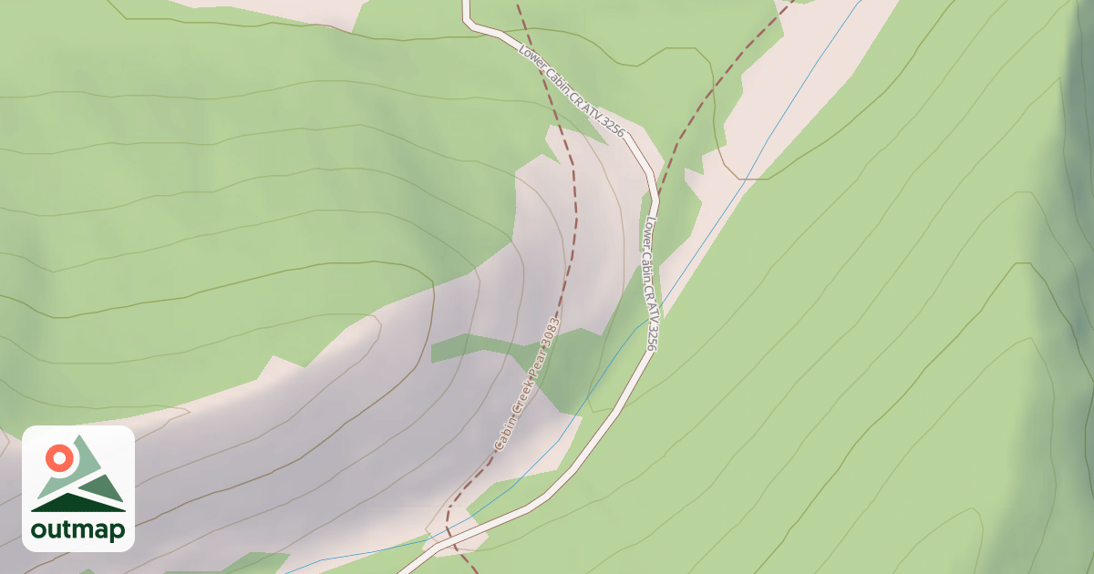 Map of Lower Cabin Cr Atv