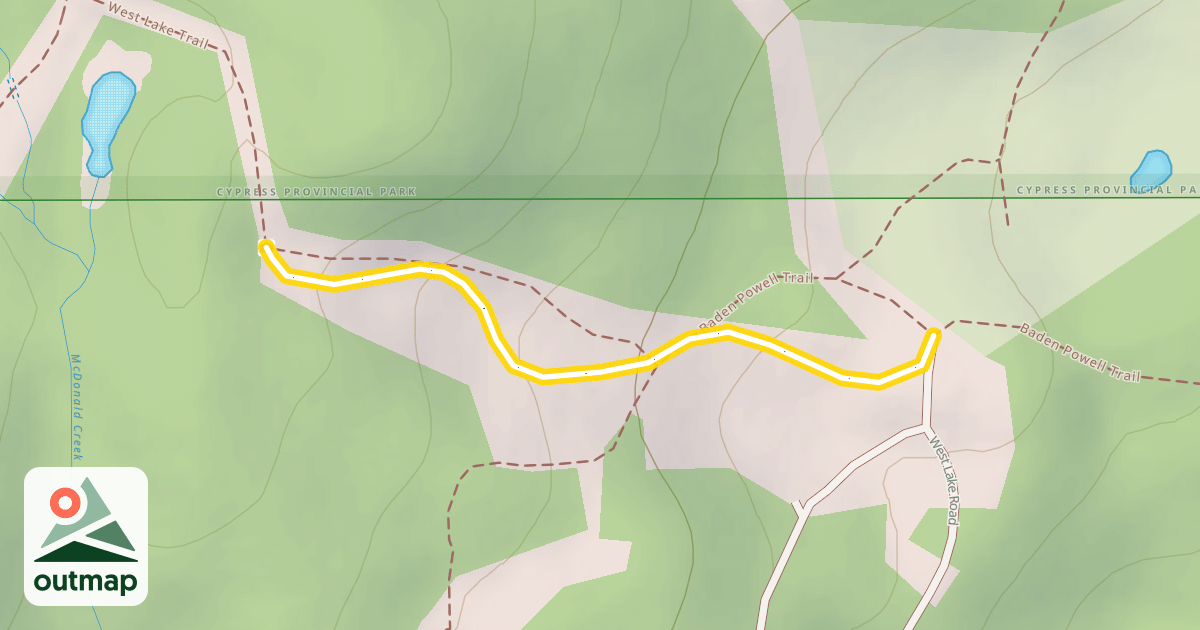 Map of West Lake Hill
