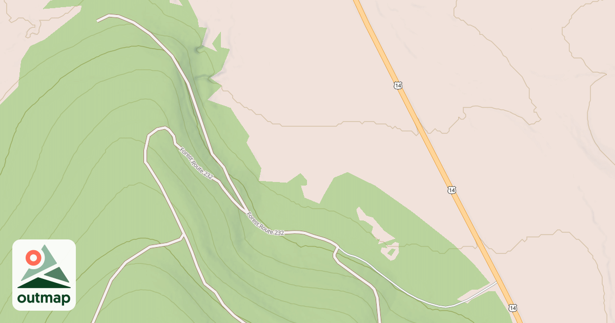 Map of DRY OWEN DIVIDE