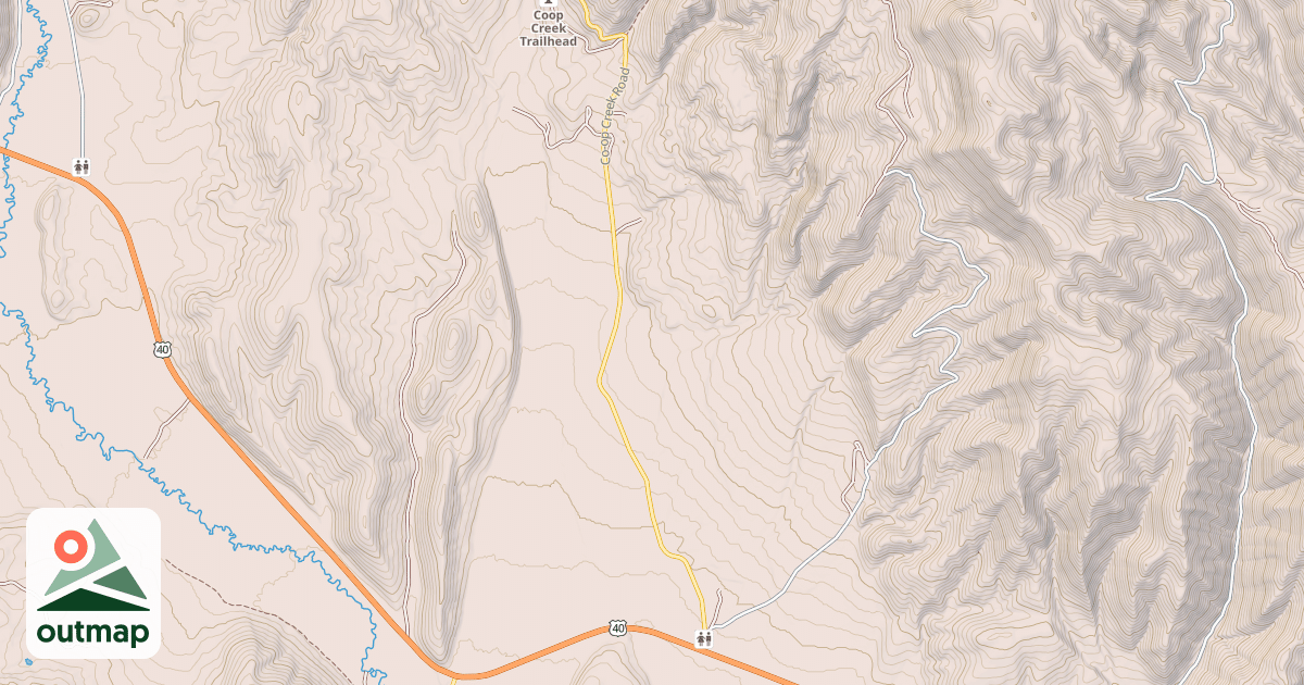Map of COOP CREEK