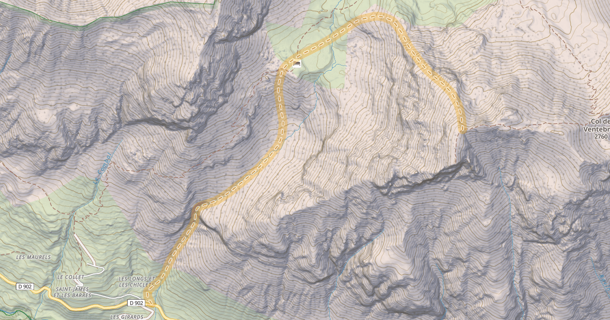 Map preview of Ventebrun (Ouest) — Les Longs