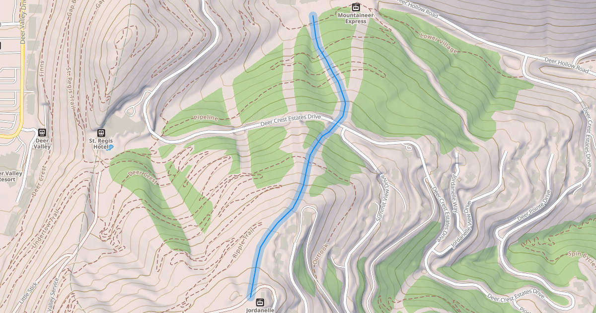 Map preview of Mountaineer