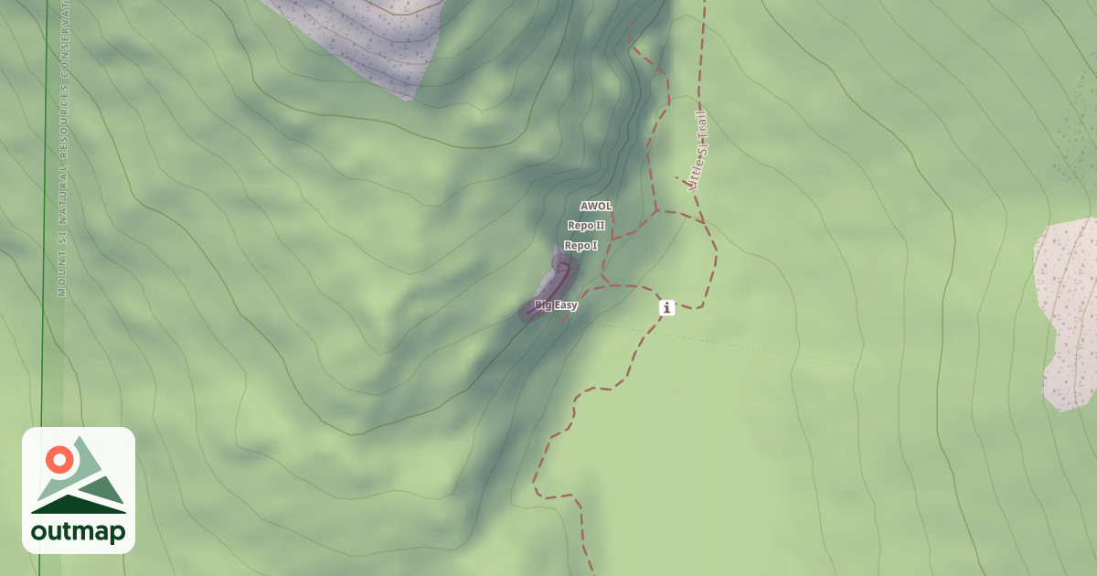 Map of Climbing Crag